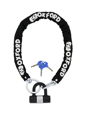 Замок велосипедный Oxford Chain8 Chain Lock & Mini Shackle 8mmх1000mm