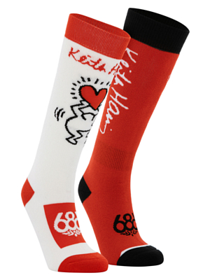 Носки 686 Keith Haring 2 Pack Assorted