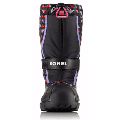 Sorel YOUTH FLURRY GIRLS PRINT Black Pink Ice 3273