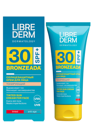 Крем солнцезащитный SPF 30 LIBREDERM Bronzeada 50 мл