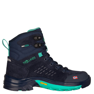 Ботинки детские Trollkids Kids Trollsteinen Hiker Mid XT Navy/Mint