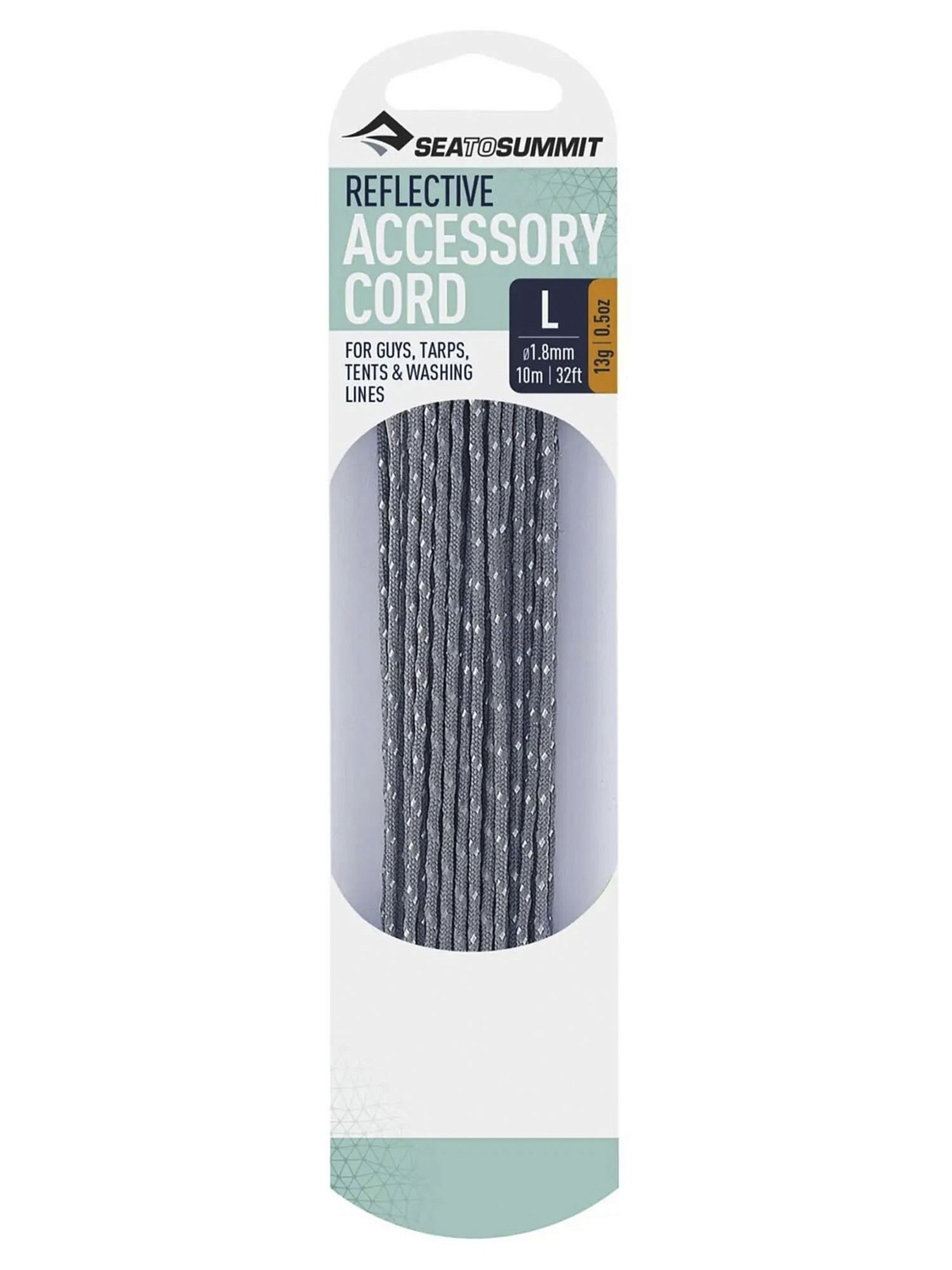 Оттяжка для палатки Sea To Summit Reflective Accessory Cord 1.8mm Thickness 10 metre Length Grey