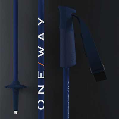 Горнолыжные палки ONE WAY GTX 14 NAVY - COMPLETE KIT