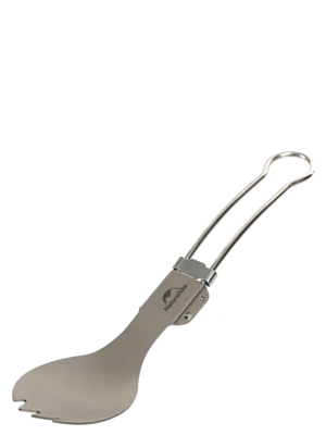 Вилка-ложка Naturehike Titanium Alloy Outdoor Travel Folding Tableware Fork Spoon