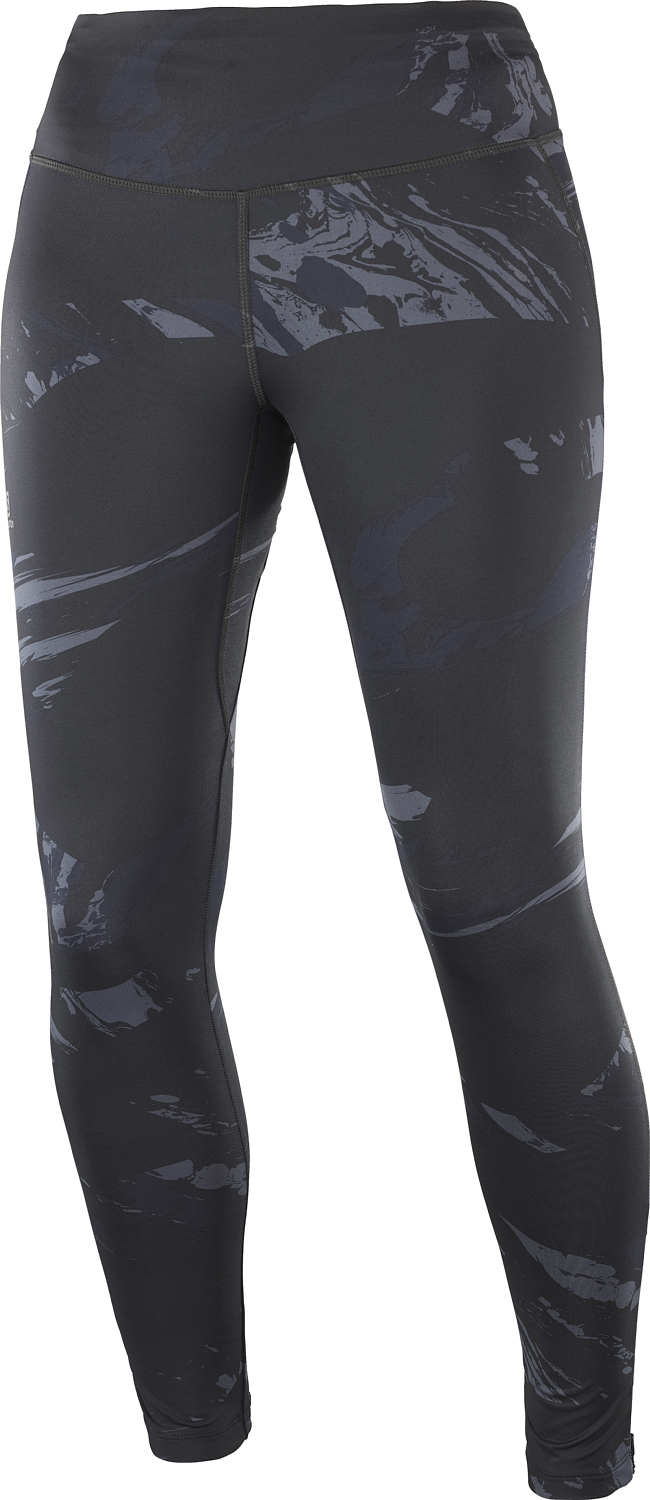 Тайтсы беговые SALOMON Agile Long Tight W Black/AO