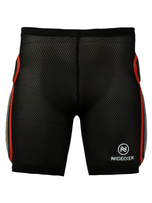 Защитные шорты NIDECKER Padded Plastic Shorts Black/Red