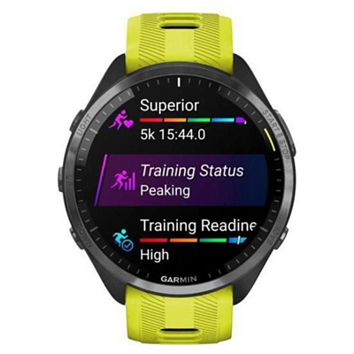 Часы Garmin Forerunner 965 47мм Черный/Серый/Желтый