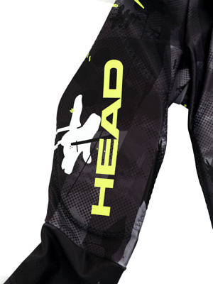 Комбинезон горнолыжный детский HEAD Race Suit Jr Black/Yellow Race