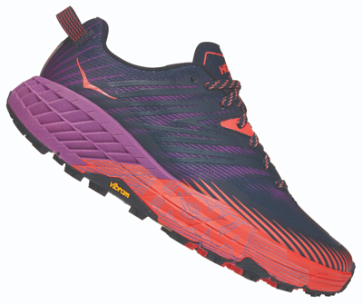 Кроссовки Hoka Speedgoat 4 Outer Space/Hot Coral