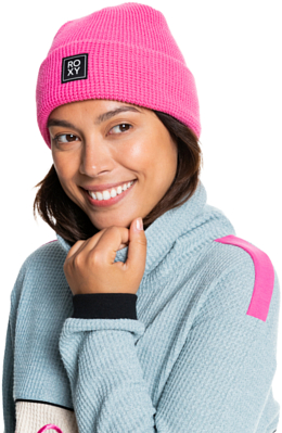 Шапка Roxy Harperbeanie Shocking Pink