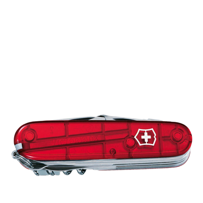 Нож Victorinox Swiss Champ, 91 мм, 33 функции Полупрозрачный Красный