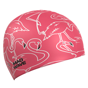 Шапочка для плавания MAD WAVE Flamingo Pink