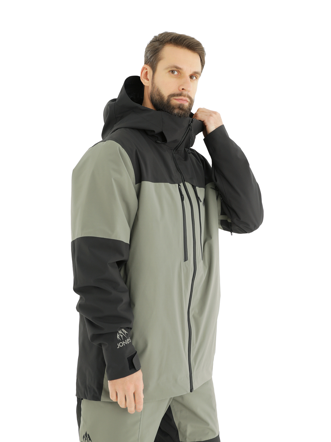 Куртка сноубордическая Jones Mountain Surf Parka Herb Green