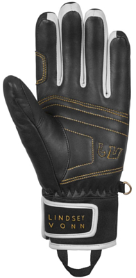 Перчатки горнолыжные REUSCH 2018-19 Lindsey Vonn Black/White/Gold