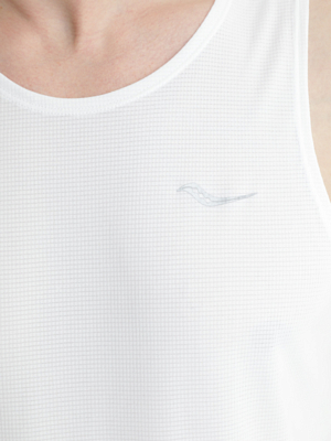 Майка беговая Saucony Stopwatch Singlet White