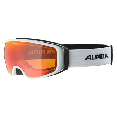 Маска горнолыжная ALPINA Double Jack Planet Q-Lite White Matt/Q-Lite Rainbow Sph. S2