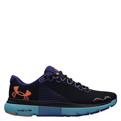 Кроссовки Under Armour Hovr Infinite 4 Black/Blue Surf/Orange Blast