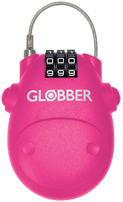 Замок-трос Globber Lock Розовый