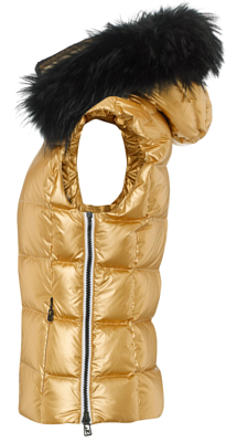 Жилет TONI SAILER Lou metallic fur Golden glacier