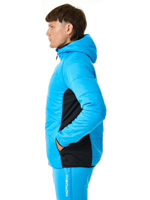 Куртка беговая Nordski Hybrid Warm 2.0 Light Blue/Black