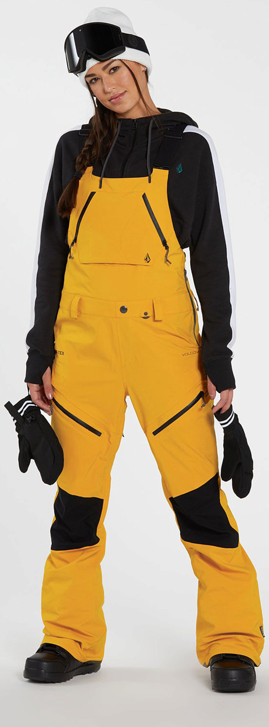 Полукомбинезон сноубордический Volcom Elm Stretch Gore Bib Overall Resin Gold