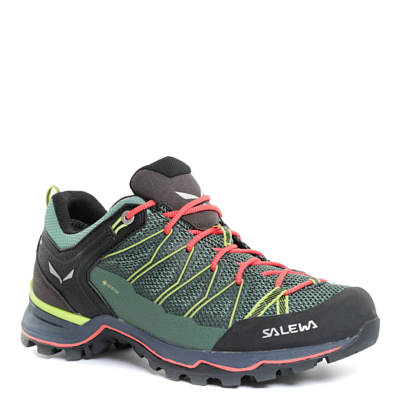 Треккинговые ботинки Salewa Ws Mtn Trainer Lite Gtx Feld Green/Fluo Coral