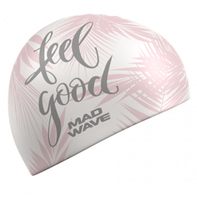 Шапочка для плавания MAD WAVE Feel Good White