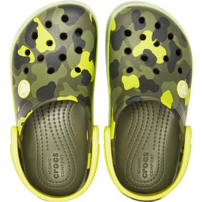 Сандалии детские Crocs Crocband MultiGraphic Clog K Citrus