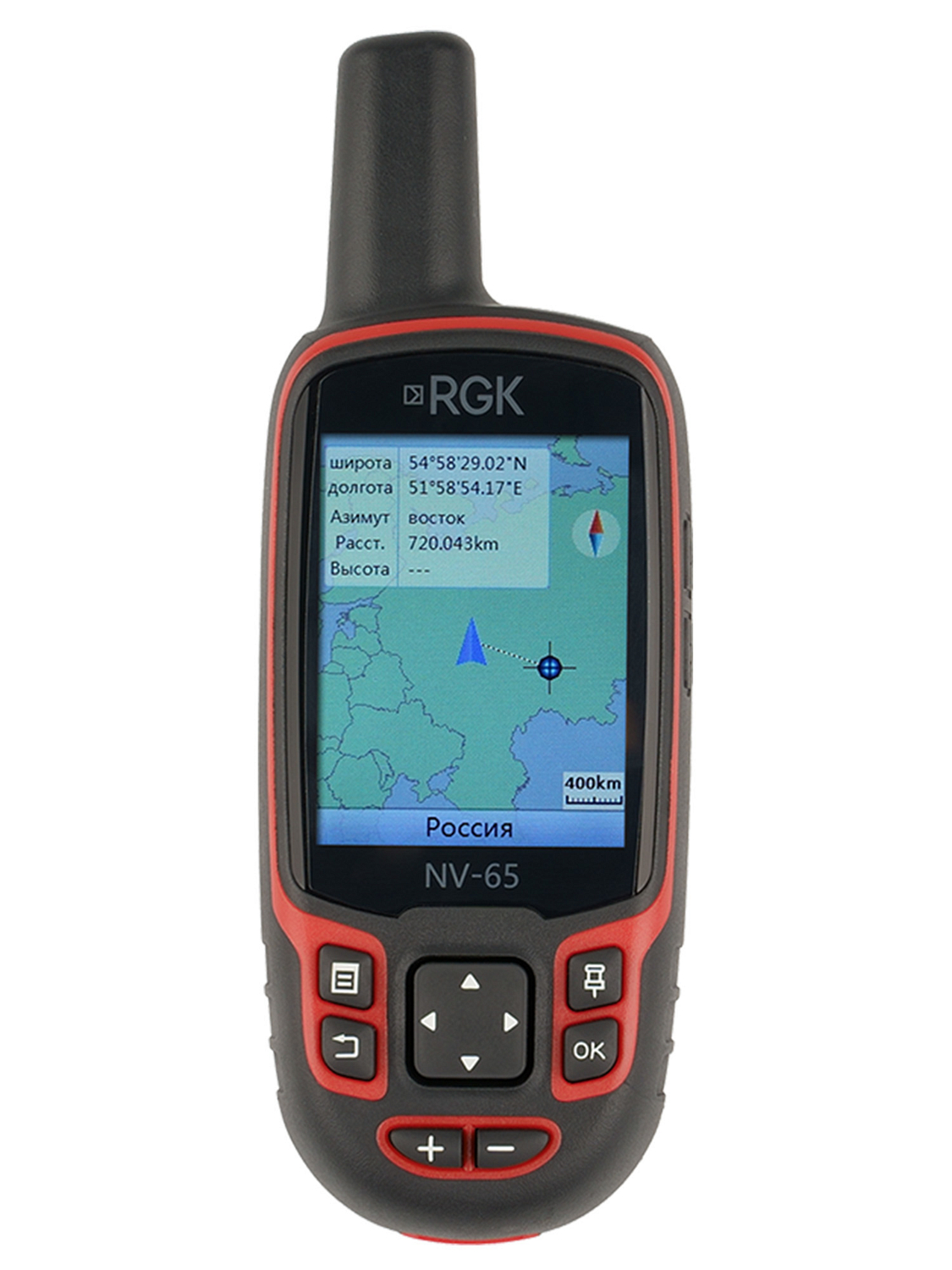 GPS навигатор RGK NV-65 Красный / Красный