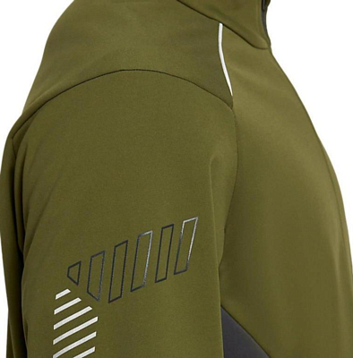 Куртка беговая Asics 2020-21 Lite-show winter jacket Smog Green/Graphite Grey