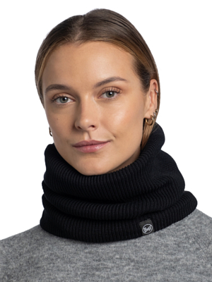 Шарф Buff Knitted & Fleece Neckwarmer Renvi Black