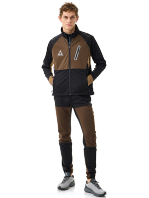 Брюки беговые FISCHER Asarna Softshell Black-Oak