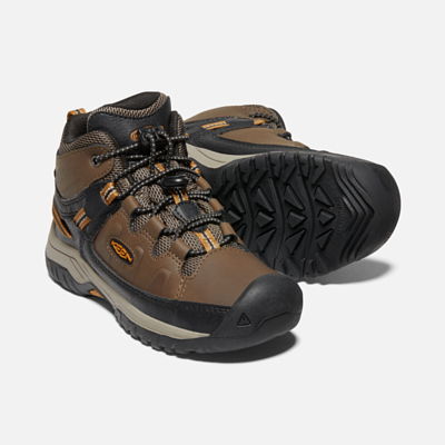 Ботинки детские Keen Targhee Mid Wp Dark Earth/Golden Brown