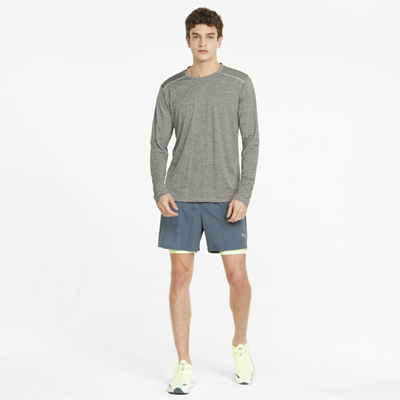 Футболка с длинным рукавом Puma Run Long Sleeve M Medium Gray Heather