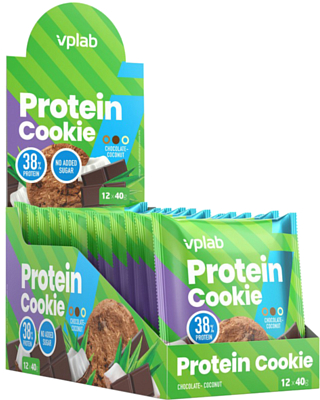 Печенье vplab Protein Cookie шоколад-кокос