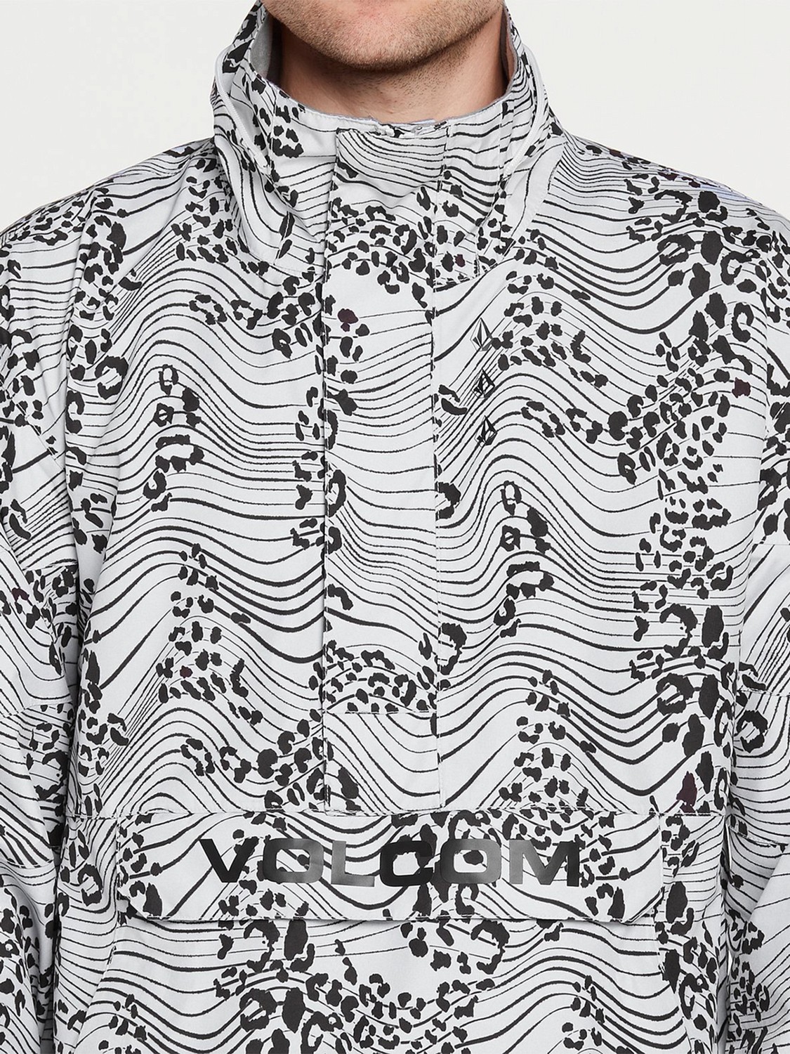 Куртка-анорак сноубордическая Volcom Melo Gore-Tex Pullover White Print