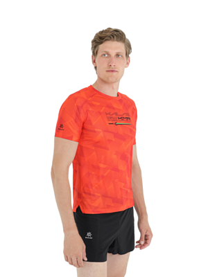 Футболка беговая Kailas Windbreak Functional Training Red Orange/Line