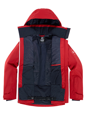 Куртка горнолыжная SALOMON Brilliant Jkt Women'S red Chili/White