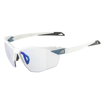 Очки солнцезащитные ALPINA Twist Six Hr V(M) White Matt/Varioflex Blue Mirror Cat.1-3 Fogstop Hydrophobic