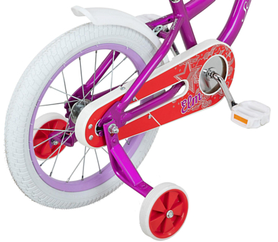 Велосипед Schwinn Elm 16 + корзина 2022 Purpule/White