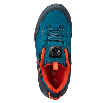 Ботинки детские Trollkids Kids Gjende Hiker Low Atlantic Blue/Dark Navy/Glow Orange