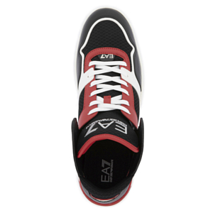 Кроссовки EA7 Emporio Armani X8Z039 White Black Racing Red