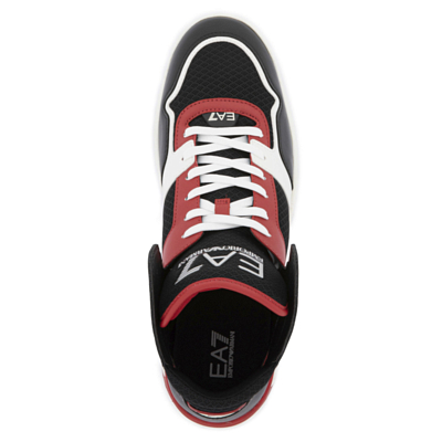 Кроссовки EA7 Emporio Armani X8Z039 White Black Racing Red