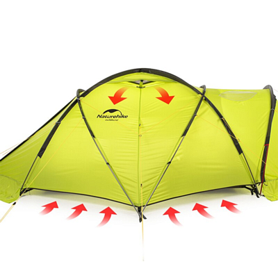 Палатка Naturehike Lgloo 2 Man Double Resident Alpine Tent Q-9B Lime