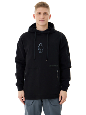 Толстовка ROMP Crack Hoodie M Black