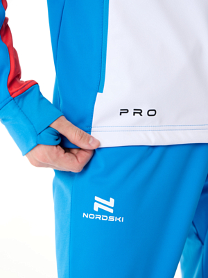 Куртка беговая Nordski Pro Rus Blue/White