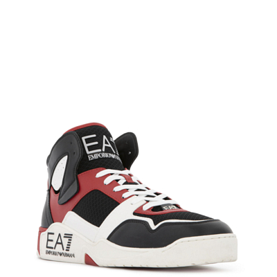 Кроссовки EA7 Emporio Armani X8Z039 White Black Racing Red