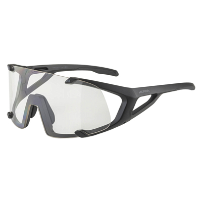 Очки солнцезащитные ALPINA Hawkeye Black Matt/clear lens, Cat. 0, hydrophobic, fogstop