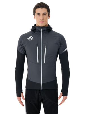 Куртка беговая Ternua Agile Hybrid Jacket M Black/Whales Grey