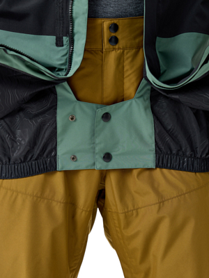 Куртка сноубордическая 686 Gore-Tex Core Insulated Putty Blk/Cypress Green